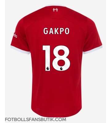 Liverpool Cody Gakpo #18 Replika Hemmatröja 2023-24 Kortärmad